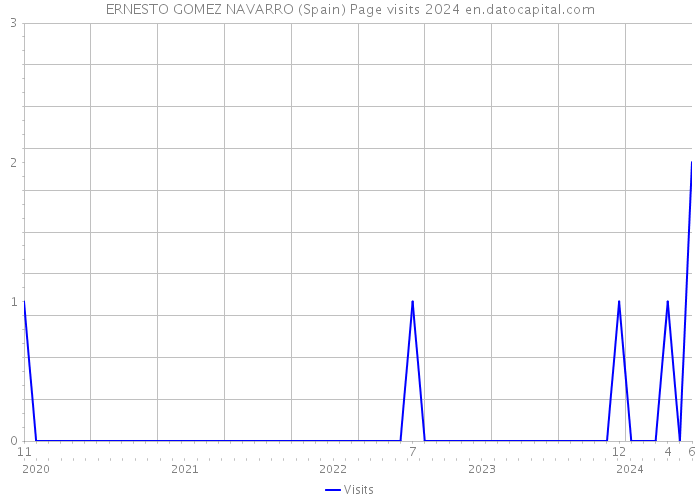 ERNESTO GOMEZ NAVARRO (Spain) Page visits 2024 