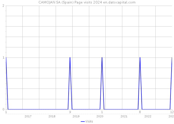 CAMOJAN SA (Spain) Page visits 2024 