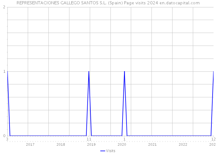 REPRESENTACIONES GALLEGO SANTOS S.L. (Spain) Page visits 2024 