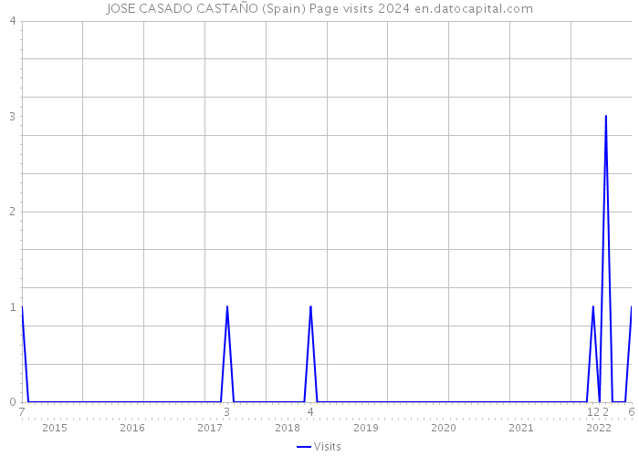 JOSE CASADO CASTAÑO (Spain) Page visits 2024 
