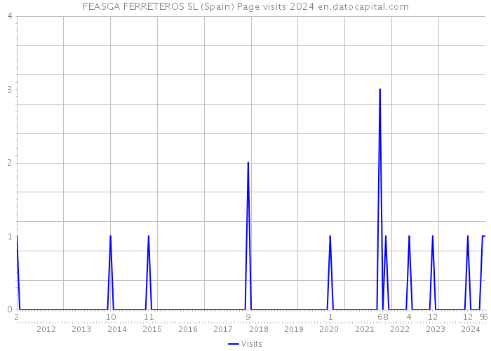 FEASGA FERRETEROS SL (Spain) Page visits 2024 