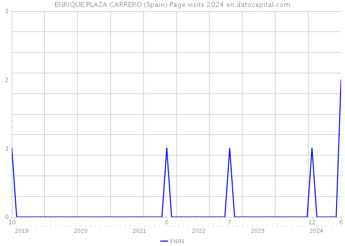 ENRIQUE PLAZA CARRERO (Spain) Page visits 2024 