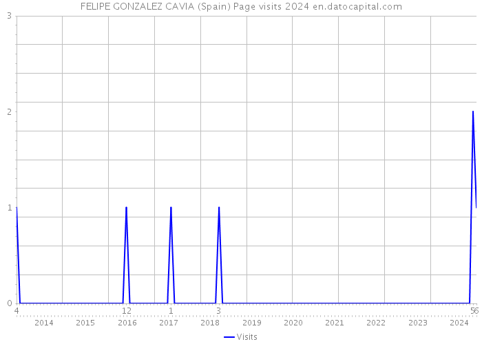 FELIPE GONZALEZ CAVIA (Spain) Page visits 2024 