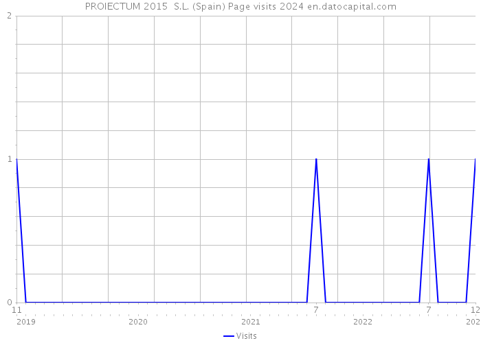 PROIECTUM 2015 S.L. (Spain) Page visits 2024 