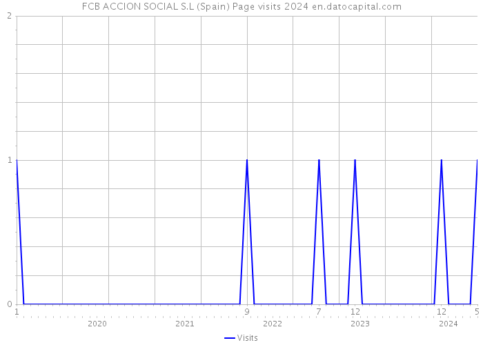 FCB ACCION SOCIAL S.L (Spain) Page visits 2024 