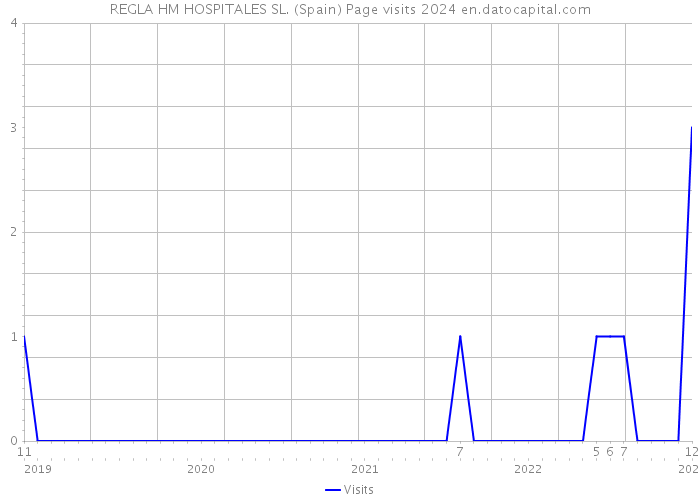 REGLA HM HOSPITALES SL. (Spain) Page visits 2024 
