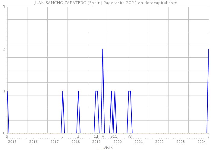 JUAN SANCHO ZAPATERO (Spain) Page visits 2024 