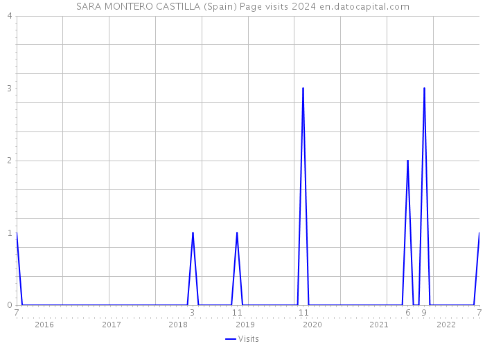SARA MONTERO CASTILLA (Spain) Page visits 2024 