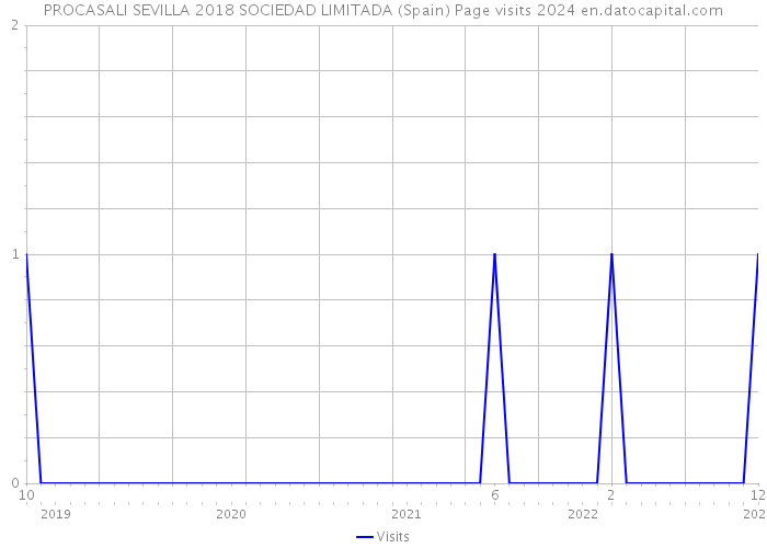 PROCASALI SEVILLA 2018 SOCIEDAD LIMITADA (Spain) Page visits 2024 