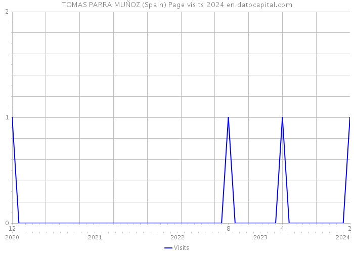 TOMAS PARRA MUÑOZ (Spain) Page visits 2024 