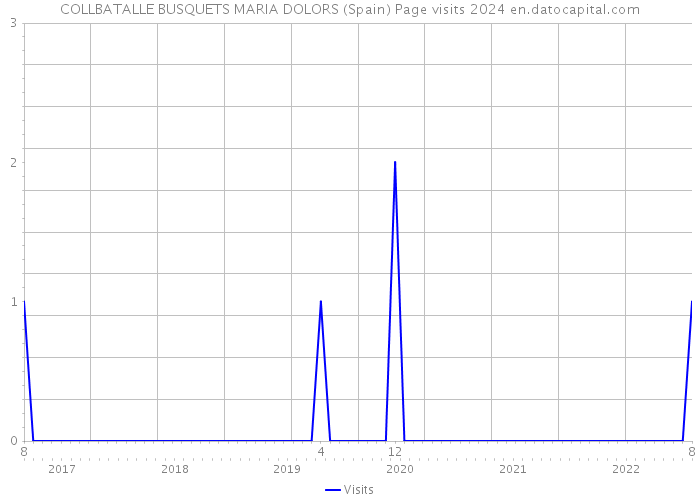 COLLBATALLE BUSQUETS MARIA DOLORS (Spain) Page visits 2024 