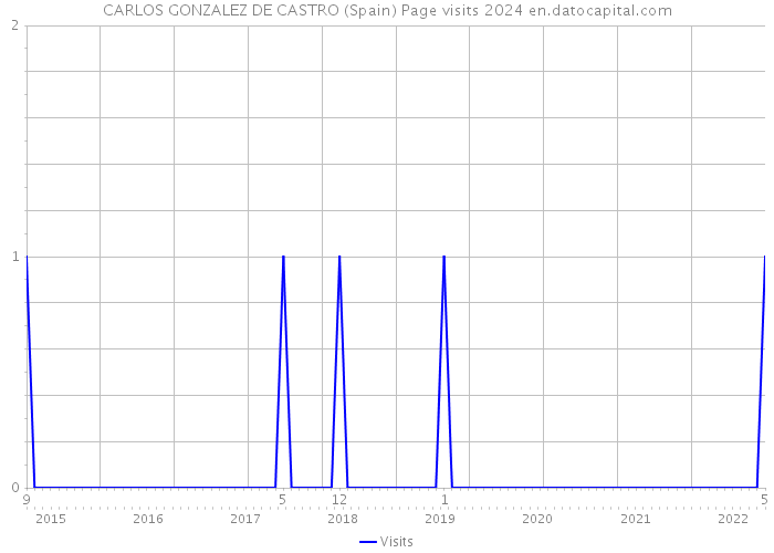 CARLOS GONZALEZ DE CASTRO (Spain) Page visits 2024 