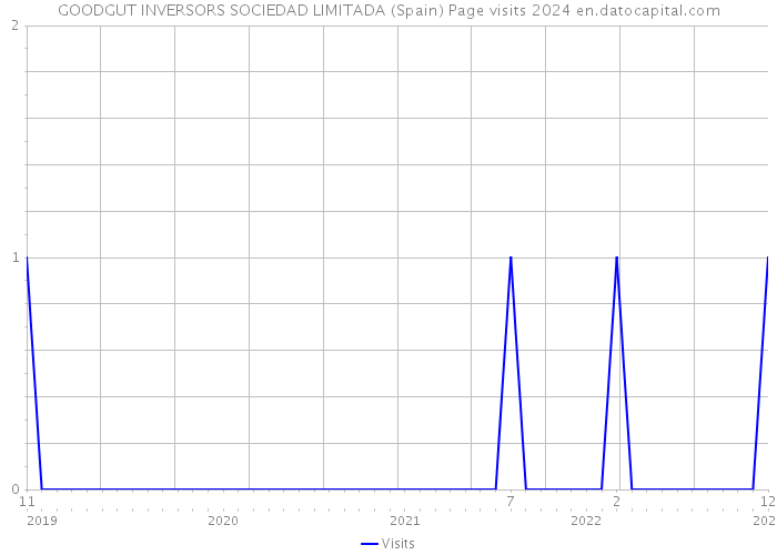 GOODGUT INVERSORS SOCIEDAD LIMITADA (Spain) Page visits 2024 