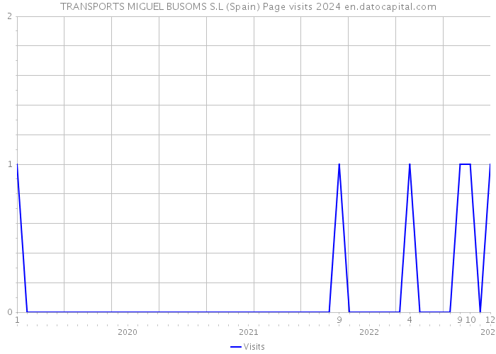 TRANSPORTS MIGUEL BUSOMS S.L (Spain) Page visits 2024 