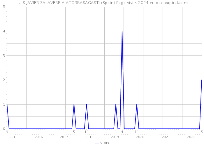 LUIS JAVIER SALAVERRIA ATORRASAGASTI (Spain) Page visits 2024 