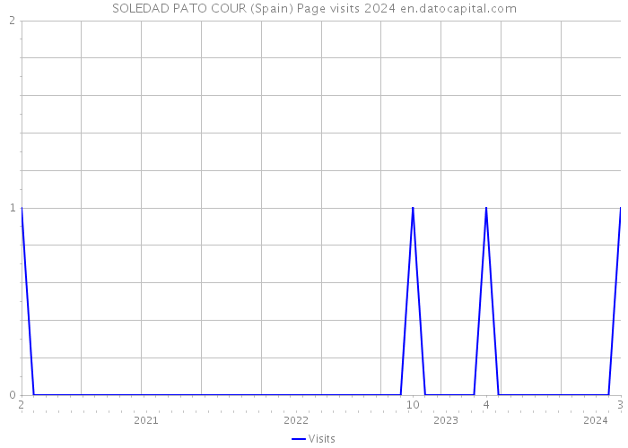 SOLEDAD PATO COUR (Spain) Page visits 2024 