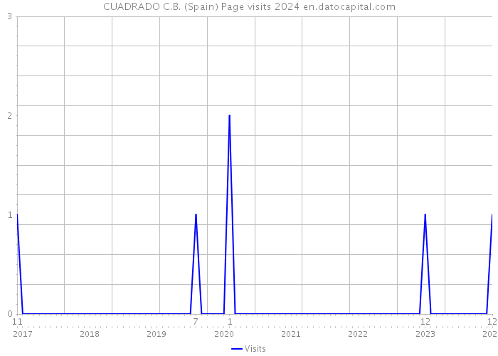 CUADRADO C.B. (Spain) Page visits 2024 