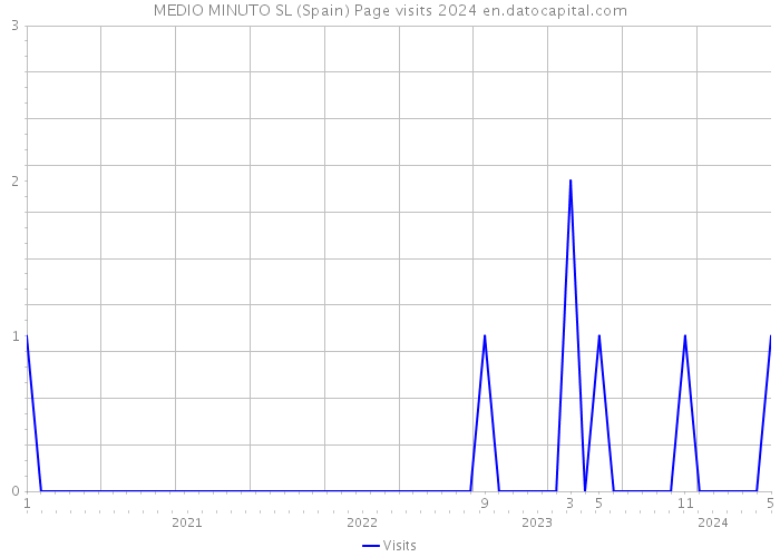MEDIO MINUTO SL (Spain) Page visits 2024 