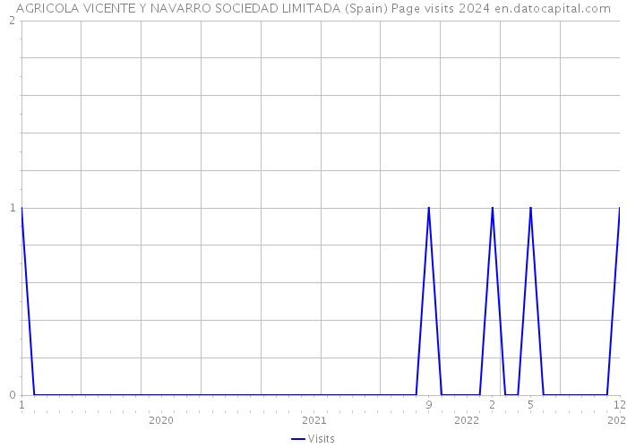 AGRICOLA VICENTE Y NAVARRO SOCIEDAD LIMITADA (Spain) Page visits 2024 