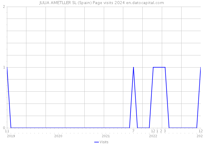 JULIA AMETLLER SL (Spain) Page visits 2024 