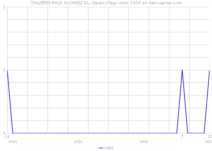 TALLERES RAUL ALVAREZ S.L. (Spain) Page visits 2024 