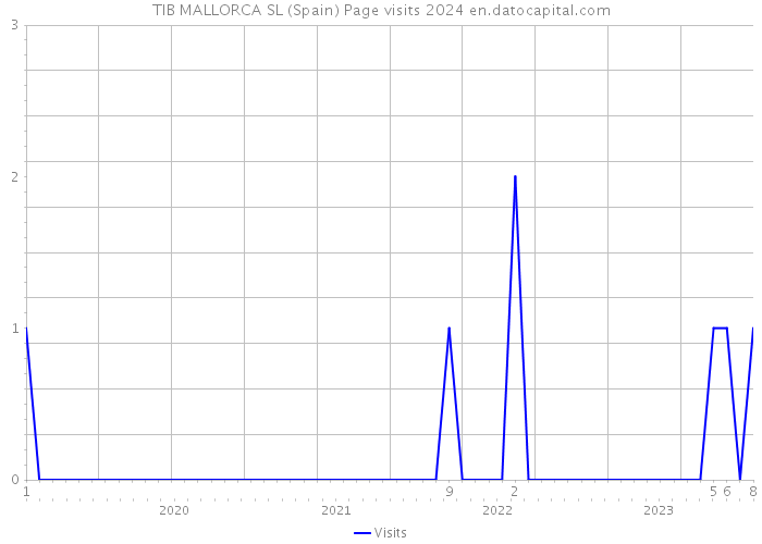 TIB MALLORCA SL (Spain) Page visits 2024 