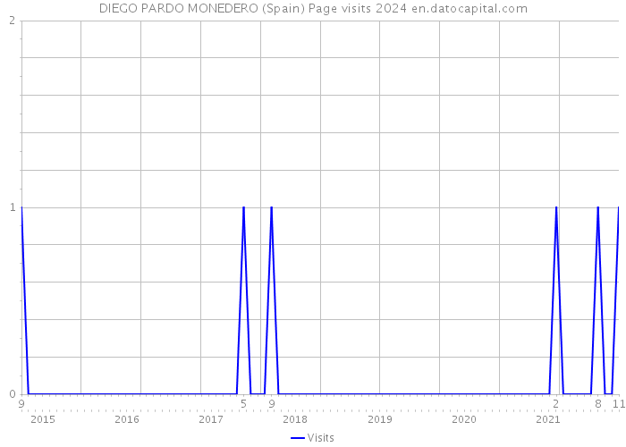 DIEGO PARDO MONEDERO (Spain) Page visits 2024 