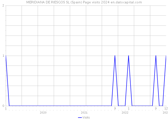 MERIDIANA DE RIESGOS SL (Spain) Page visits 2024 