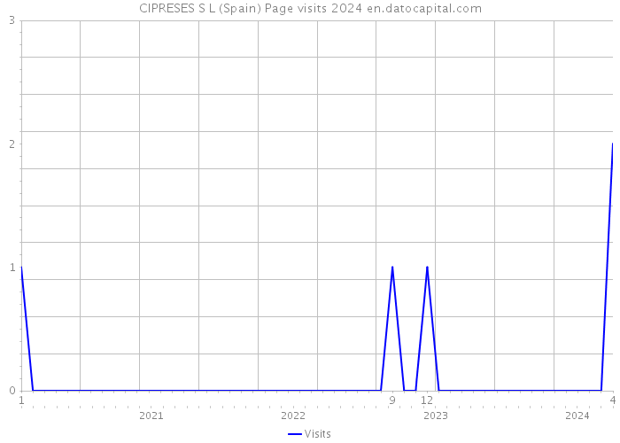 CIPRESES S L (Spain) Page visits 2024 