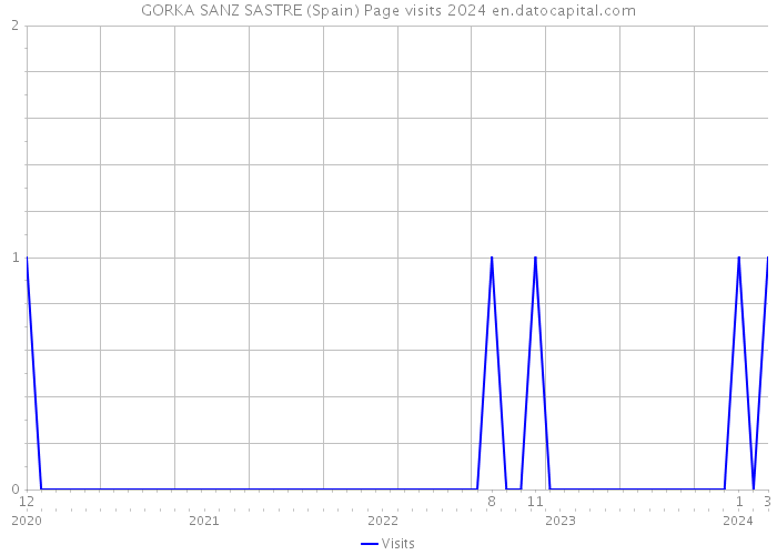 GORKA SANZ SASTRE (Spain) Page visits 2024 