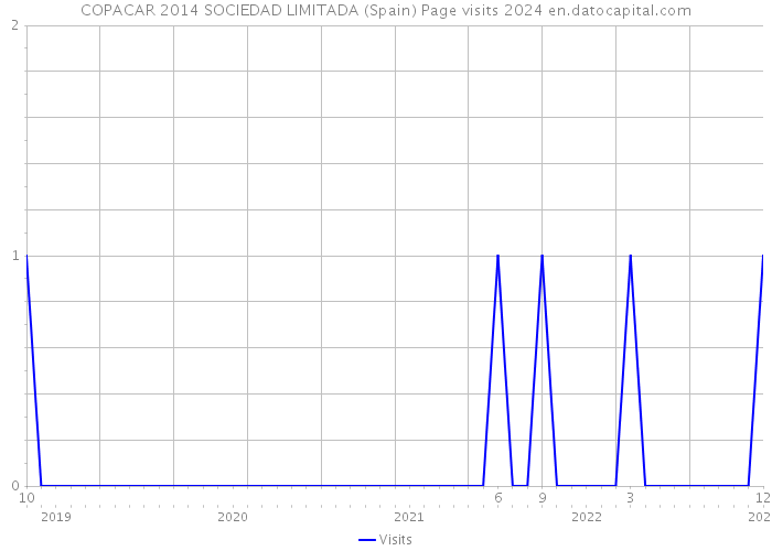 COPACAR 2014 SOCIEDAD LIMITADA (Spain) Page visits 2024 