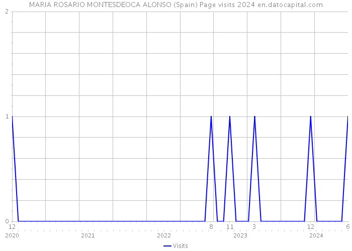 MARIA ROSARIO MONTESDEOCA ALONSO (Spain) Page visits 2024 