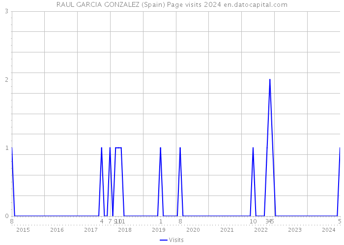 RAUL GARCIA GONZALEZ (Spain) Page visits 2024 