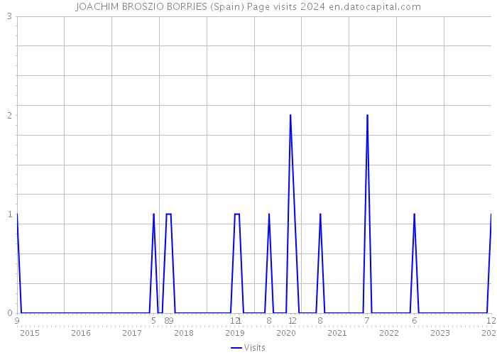 JOACHIM BROSZIO BORRIES (Spain) Page visits 2024 