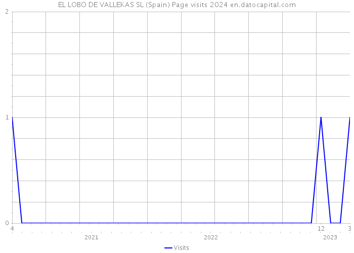 EL LOBO DE VALLEKAS SL (Spain) Page visits 2024 