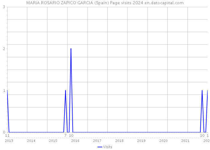 MARIA ROSARIO ZAPICO GARCIA (Spain) Page visits 2024 