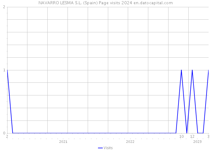 NAVARRO LESMA S.L. (Spain) Page visits 2024 