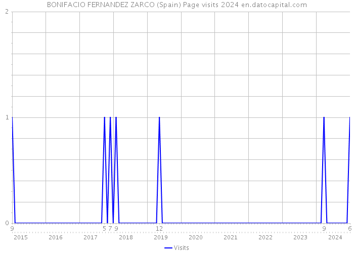 BONIFACIO FERNANDEZ ZARCO (Spain) Page visits 2024 
