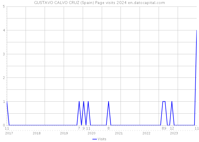 GUSTAVO CALVO CRUZ (Spain) Page visits 2024 