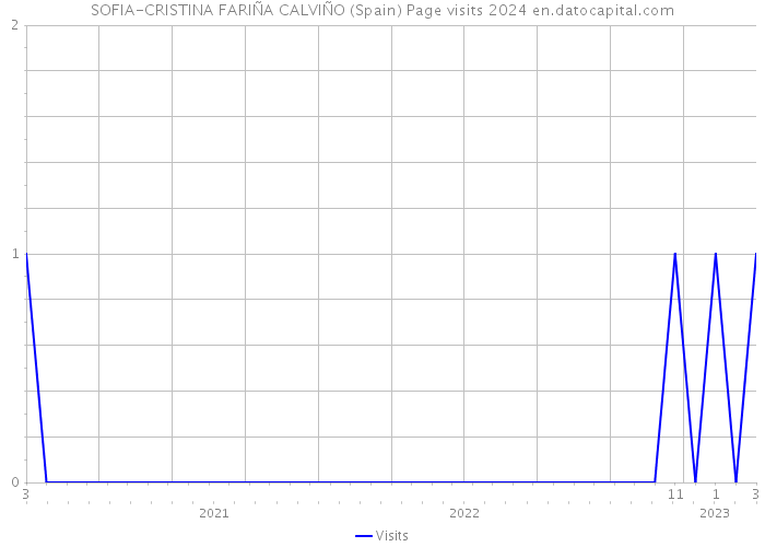 SOFIA-CRISTINA FARIÑA CALVIÑO (Spain) Page visits 2024 