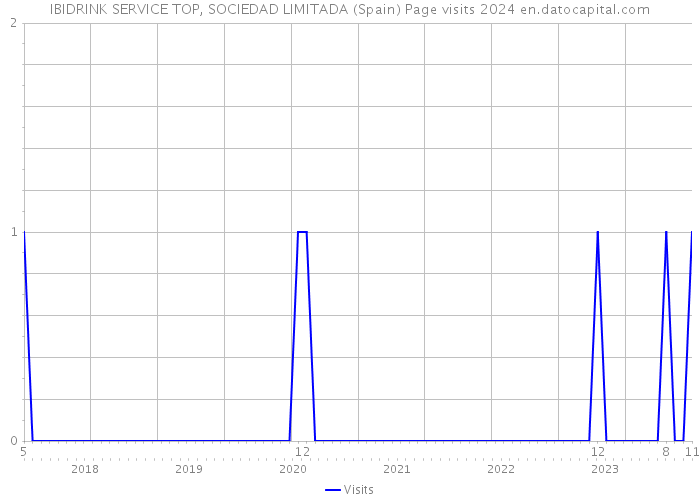 IBIDRINK SERVICE TOP, SOCIEDAD LIMITADA (Spain) Page visits 2024 