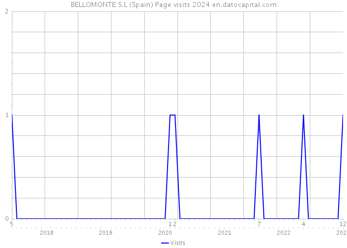 BELLOMONTE S.L (Spain) Page visits 2024 