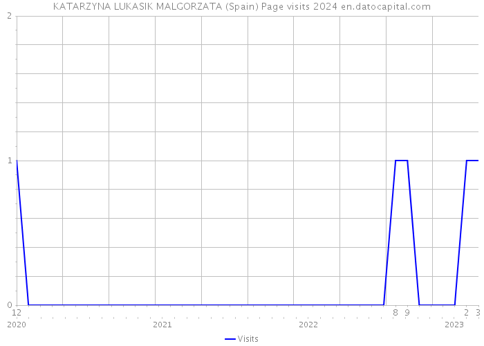 KATARZYNA LUKASIK MALGORZATA (Spain) Page visits 2024 