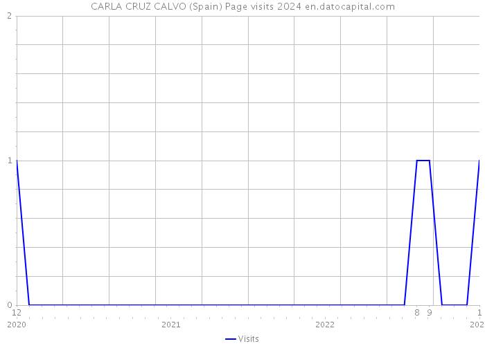 CARLA CRUZ CALVO (Spain) Page visits 2024 