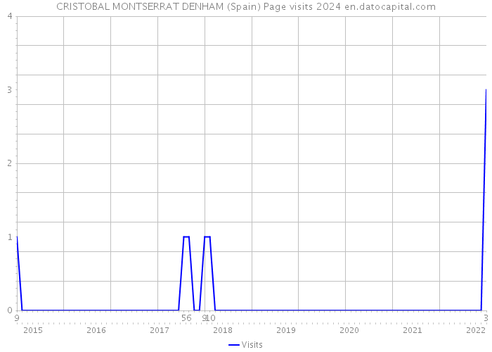 CRISTOBAL MONTSERRAT DENHAM (Spain) Page visits 2024 