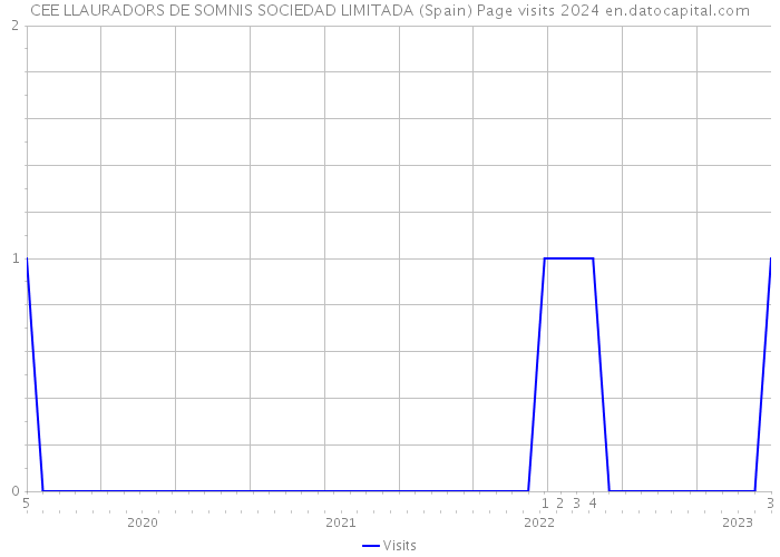 CEE LLAURADORS DE SOMNIS SOCIEDAD LIMITADA (Spain) Page visits 2024 