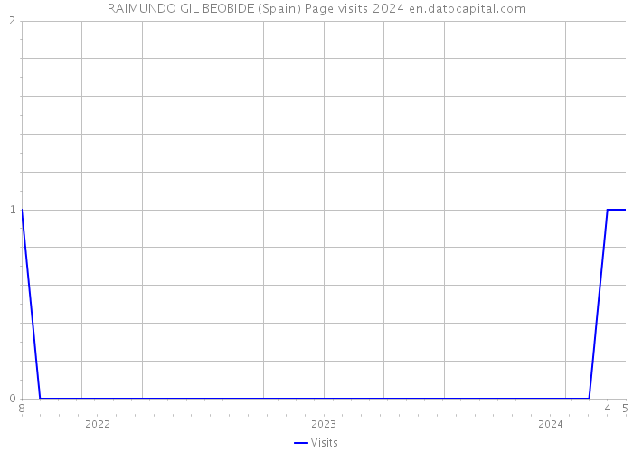 RAIMUNDO GIL BEOBIDE (Spain) Page visits 2024 