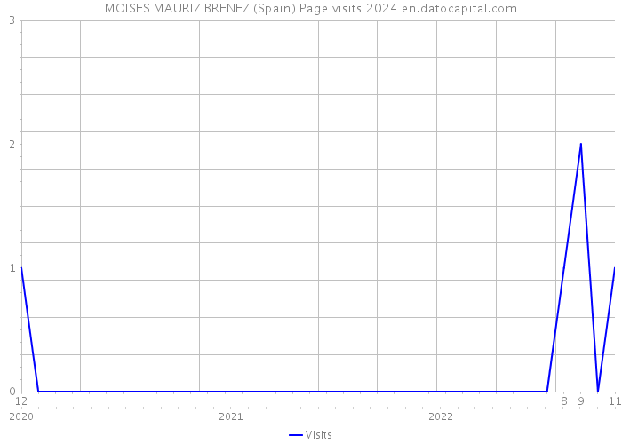 MOISES MAURIZ BRENEZ (Spain) Page visits 2024 