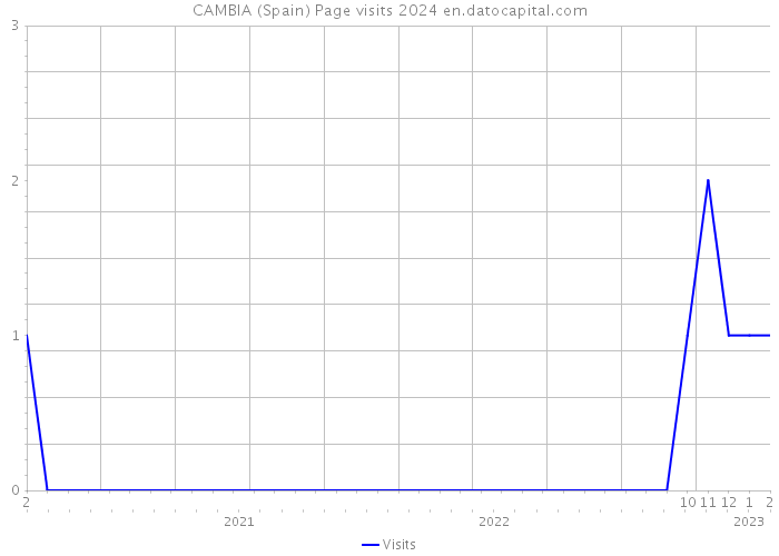 CAMBIA (Spain) Page visits 2024 