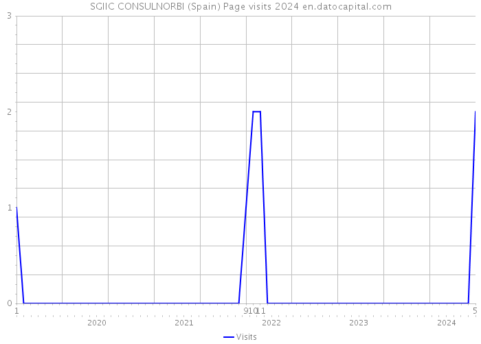 SGIIC CONSULNORBI (Spain) Page visits 2024 